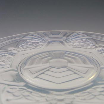 Jobling #6000 Art Deco Opaline/Opalescent Glass Flower Plate