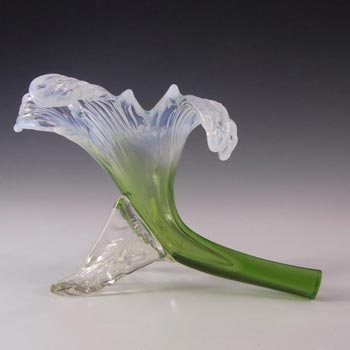 Kralik Art Nouveau 1900\'s Opalescent Floriform Glass Vase #1
