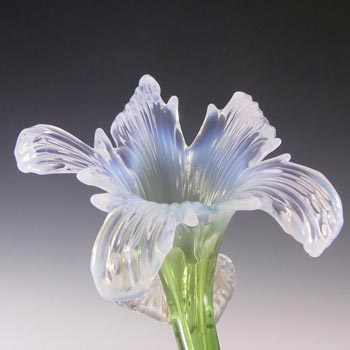 Kralik Art Nouveau 1900's Opalescent Floriform Glass Vase #1