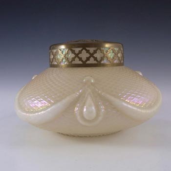 Kralik Art Nouveau 1900's Iridescent Mother-of-Pearl Glass Vase #1