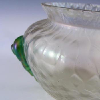 Kralik Art Nouveau 1900's Iridescent Glass "Martelé" Vase #1