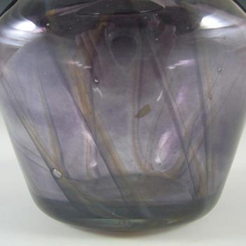 Mtarfa Maltese Organic Purple Striped Glass Vase - Label