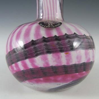 Mtarfa Maltese Organic Purple & White Glass Vase - Signed #3