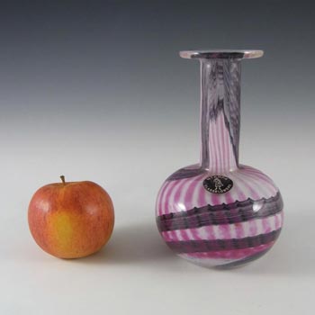 Mtarfa Maltese Organic Purple & White Glass Vase - Signed #3
