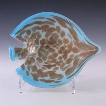 Vetro Artistico Veneziano Murano Glass Aventurine Bowl #3