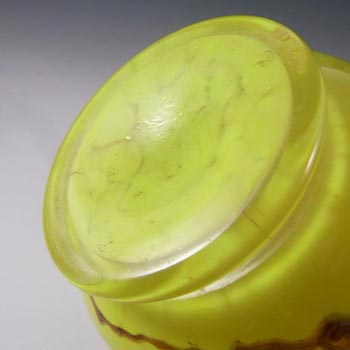 Prachen 70s Yellow Glass 'Flora' Vase - Frantisek Koudelka