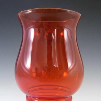 Riihimaki #1512 Riihimaen Red Glass 'Tulppaani' Vase