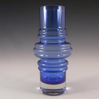 (image for) Riihimaki #1516 Riihimaen Blue Glass 'Tulppaani' Vase