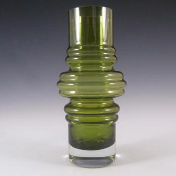 Riihimaki #1516 Riihimaen Green Glass 'Tulppaani' Vase