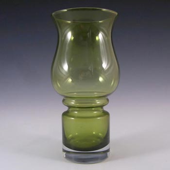 Riihimaki #1512 Riihimaen Green Glass 'Tulppaani' Vase