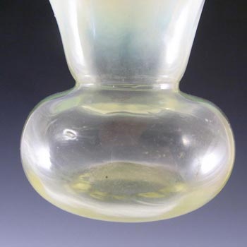 Thomas Webb Victorian Vaseline / Uranium Opalescent Glass Vase