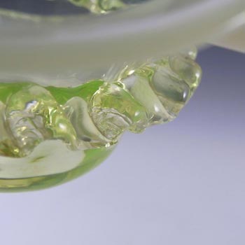 Victorian Vaseline/Uranium & Opalescent Glass Bowl