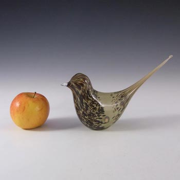 Wedgwood Glass Long-Tailed Bird Paperweight RSW73 - Marked