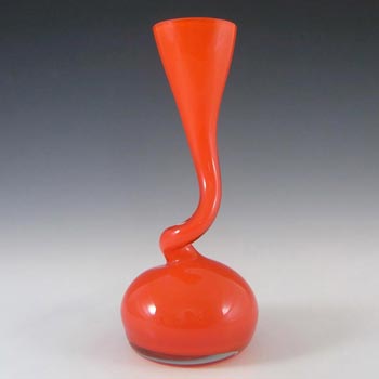 Normann Copenhagen Scandinavian Red Cased Glass Vase