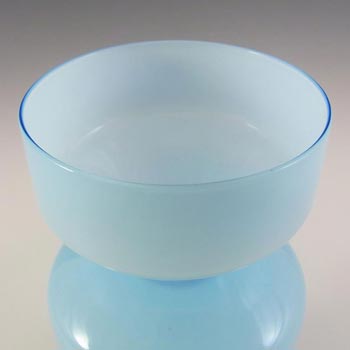 Scandinavian/Swedish Style Retro Blue Cased Glass Vase