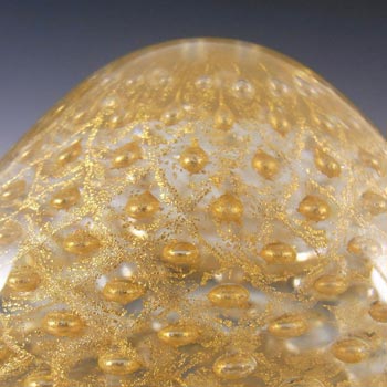 Cenedese Murano Gold Leaf Bullicante Glass Tortoise - Signed