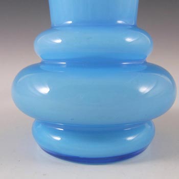 Ryd 1970s Scandinavian Blue Glass Cased Vase - Label