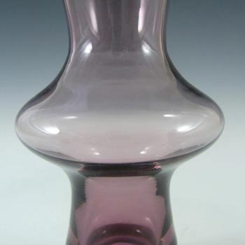 Sea Glasbruk 1970s Swedish Purple Glass Vase - Labelled #2