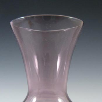 Sea Glasbruk 1970s Swedish Purple Glass Vase - Labelled #2