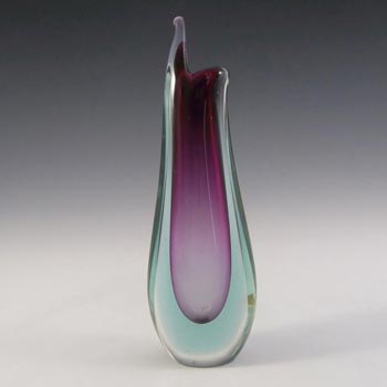 Murano/Venetian Purple & Blue Sommerso Glass Vase #2