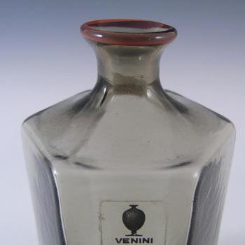 Venini Murano Smoky Glass 'Vasetti' Vase - Signed '80