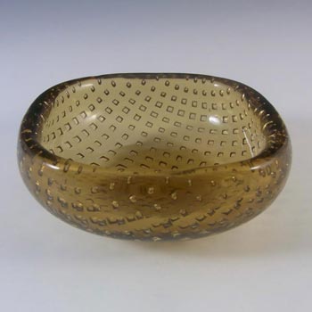 Venini Murano Glass Bullicante Bowl by Carlo Scarpa - Marked