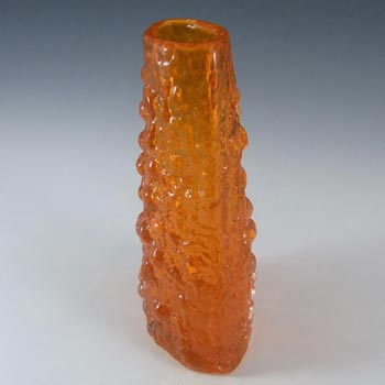 Whitefriars #9717 Baxter Tangerine Glass Volcano Vase