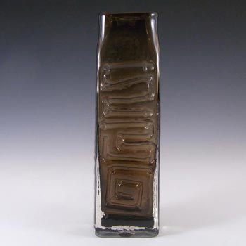 Whitefriars #9671 Baxter Cinnamon Glass Totem Pole Vase