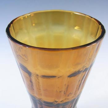 Alsterfors #AV422 Swedish / Scandinavian Amber Glass Vase