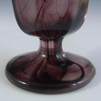 Davidson #1 British Art Deco Purple Cloud Glass Vase