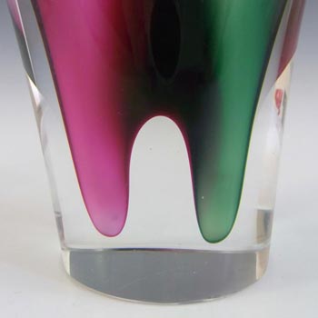 SIGNED Large Flygsfors Coquille Glass Vase - Paul Kedelv #2