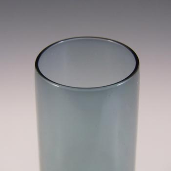 (image for) Gullaskruf Smoky Blue Swedish Glass 9.5" Vase - Labelled - Click Image to Close