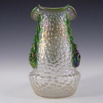 Kralik Art Nouveau 1900\'s Iridescent Glass \"Martelé\" Vase #3