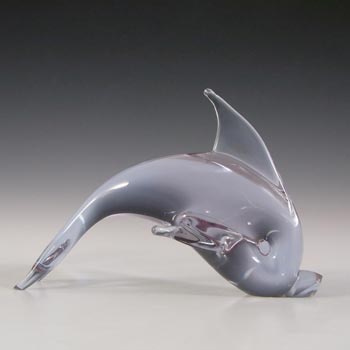 Neodymium/Alexandrite Italian/Murano Glass Dolphin - Labelled