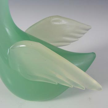 Archimede Seguso Alabastro Glass Swan / Bird Figurine - Labelled