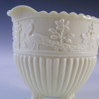 Sowerby #1350 Victorian Queen's Ivory Milk Glass Creamer - Marked