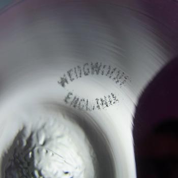 Wedgwood "Brancaster" Amethyst Glass 8" Candlestick RSW15/2
