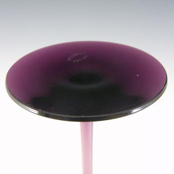 Wedgwood "Brancaster" Amethyst Glass 8" Candlestick RSW15/2