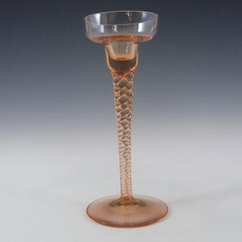 Wedgwood/Stennett-Willson Topaz Glass Helix Candlestick