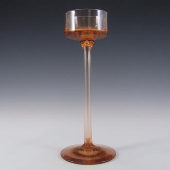 Wedgwood "Brancaster" Amber Glass 8" Candlestick RSW15/2