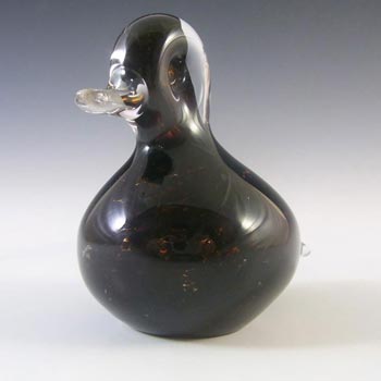 Wedgwood Speckled Brown Glass Duckling Paperweight RSW425