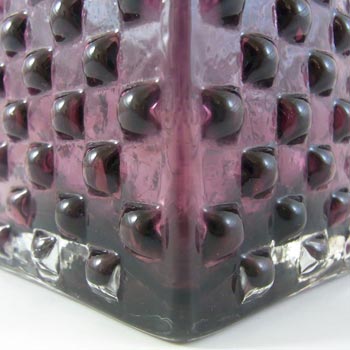Whitefriars #9817 Baxter Amethyst Textured Glass Chess Vase
