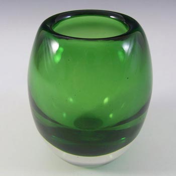 Whitefriars #9518 Baxter Meadow Green Glass Ovoid Vase
