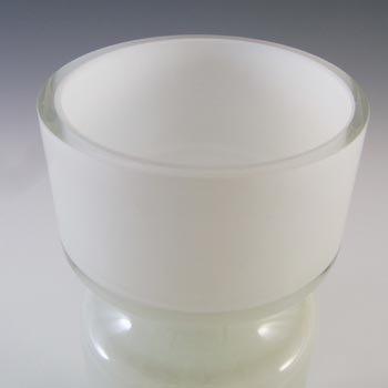 Alsterfors/Per Ström White & Green Vintage Glass Vase