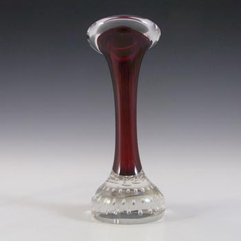 (image for) Aseda Vintage Swedish Red Glass Jack In The Pulpit/Bone Vase