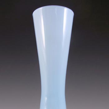 Empoli 1970's Italian Blue Retro Cased Glass Vase
