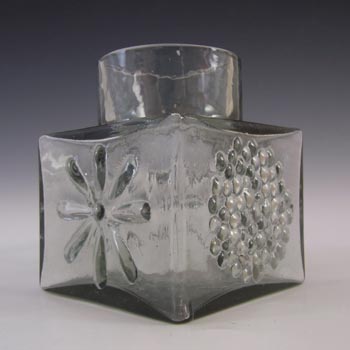 Dartington #FT2 Frank Thrower Midnight Grey Glass Vase
