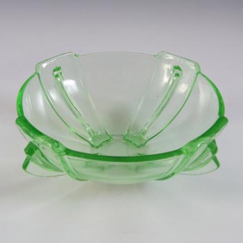 Stölzle #19250 Czech Art Deco 1930's Uranium Green Glass Bowl