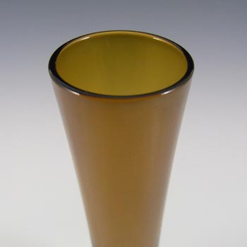 Elme Vintage Swedish/Scandinavian Amber Glass Vase