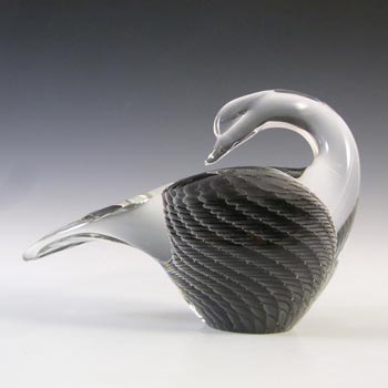 SIGNED FM Konstglas / Marcolin Fumato Glass Swan or Duck